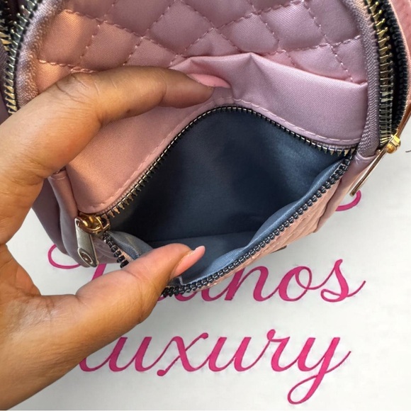 Pink Quilted Backpack - Picture 5 of 6